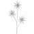 24" Snow White Glitter Starburst Artificial Christmas Spray - IMAGE 2