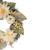 Dahlia and Pumpkin Fall Artificial Floral Wreath, 22-Inch - IMAGE 3