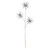 24" Shiny Silver Glitter Starburst Artificial Christmas Spray - IMAGE 1