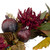 Mums and Pomegranates Artificial Floral Wreath, Red 20-Inch - IMAGE 2