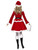 40" Red and White Miss Santa Claus Women Adult Christmas Costume - XL - IMAGE 3