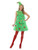 40" Green and Red Christmas Tree Women Adult Costume - Medium - IMAGE 1