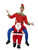 Red and White Piggyback Santa Unisex Adult Christmas Costume - IMAGE 1