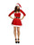 42" Red and White Fever Santa Babe Women Adult Christmas Costume - Medium - IMAGE 1