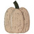 14.5" Large Beige Wooden Autumn Harvest Pumpkin Decoration - IMAGE 1