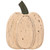 Wooden Fall Harvest Pumpkin Decoration - 14.25" - Cream and Brown - IMAGE 2