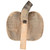 Wooden Fall Harvest Pumpkin Decoration - 14.25" - Cream and Brown - IMAGE 5