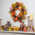 Orange Pumpkins, Pine Cones and Berries Fall Harvest Wreath - 24 inch, Unlit - IMAGE 2