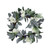 Iced Hydrangeas, Blueberries, and Foliage Artificial Christmas Wreath - 26 Inch, Unlit - IMAGE 2