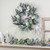 Iced Hydrangeas, Blueberries, and Foliage Artificial Christmas Wreath - 26 Inch, Unlit - IMAGE 1