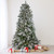 Real Touch™️ Pre-Lit Medium Flocked Rosemary Emerald Angel Pine Artificial Christmas Tree - 7.5' - Clear LED Lights - IMAGE 2