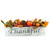 Pumpkins, Wheat and Pinecones 'Thankful' Wood Box Fall Harvest Centerpiece - 21" - IMAGE 3