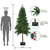 7' Pre-Lit Alpine Artificial Christmas Tree - Multi Lights - IMAGE 2