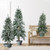 Flocked Alpine Artificial Christmas Trees - 5' - Unlit - Set of 3 - IMAGE 1