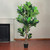 6.25' Potted Two Tone Green Artificial Wide Fiddle Leaf Fig Tree - IMAGE 4