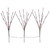 Set of 3 Pre-Lit Cherry Blossom Artificial Tree Branches, 72 Red LED Lights - IMAGE 3