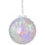 LED Lighted Crystal Sphere Outdoor Christmas Decoration - 5" - Multicolor - 2' White Wire - IMAGE 2