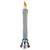 LED Glittered Flameless Christmas Candle - 9.25" - IMAGE 1