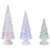 LED Lighted Color Changing Christmas Trees - 8.75" - Clear - Set of 3 - IMAGE 2