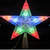 8" Pre-Lit Clear Crystal Star Christmas Tree Topper - Multicolor LED Lights - IMAGE 2