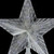 8" Pre-Lit Clear Crystal Star Christmas Tree Topper - Clear LED Lights - IMAGE 3