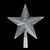 Lighted Clear Crystal Star Christmas Tree Topper - 8" - Clear LED Lights - IMAGE 2