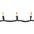 Candy Corn Halloween String Lights - Yellow and Orange - 20.5' Black Wire - 100ct - IMAGE 4