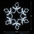 LED Rope Light Snowflake Christmas Decoration - 24" - Pure White Lights - IMAGE 5