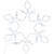 LED Rope Light Snowflake Christmas Decoration - 24" - Pure White Lights - IMAGE 2