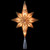 10" Lighted Gold Frosted Star of Bethlehem with Scrolling Christmas Tree Topper - Clear Lights - IMAGE 2