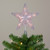 9.5" Lighted Silver Star Christmas Tree Topper - Clear Lights - IMAGE 4