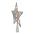 9.5" Lighted Silver Star Christmas Tree Topper - Clear Lights - IMAGE 2