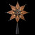8" Lighted Gray 8 Point Star Christmas Tree Topper - Clear Lights - IMAGE 4