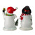 Set of 2 Glittered Snowman Christmas Stocking Holders 5.75" - IMAGE 4