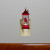 6" Red Cardinal Holly Christmas Lantern Night Light - IMAGE 2