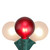 Christmas String Lights - G50 Globe - Red and White - 9' Green Wire - 10ct - IMAGE 1