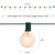 G50 Globe Indoor Outdoor Patio Lights - Clear - 9' Green Wire - 10ct - IMAGE 4