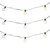 G50 Globe Indoor Outdoor Patio Lights - Clear - 9' Green Wire - 10ct