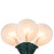 G50 Globe Indoor Outdoor Patio Lights - Clear - 9' Green Wire - 10ct - IMAGE 2