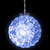 LED Lighted Crystal Sphere Outdoor Christmas Decoration - 5" - Cool White - 2' White Wire - IMAGE 1