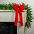 10" x 22" Red 10-Loop Velveteen Christmas Bow Decoration - IMAGE 2