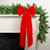 4-Loop Velveteen Christmas Bow Decoration - 12" x 24" - Red - IMAGE 2
