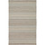 8' x 10' Stripe Brown and Gray Rectangular Hand Woven Wool Area Throw Rug - IMAGE 1