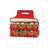 18" Insulated Red Holiday Holly Hot and Cold Christmas Lunch Tote Cooler - IMAGE 1