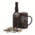 12" Brown Steel Caged Mug and Bottle Beer Cap Holder - IMAGE 1