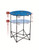 36" Round Royal Blue Adjustable Scrimmage Tailgate Table - IMAGE 1