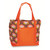 20" Orange and Brown Wet and Dry 2-in-1 Insulated Cooler Bag - IMAGE 1