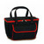 24" Black and Red Fashionable Insulated Cooler Bag Beach Tote - 20 Can Capacity - IMAGE 1