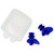 Blue Molded Silicon Ear Plugs Swimming Pool Accessories with Case - IMAGE 1