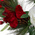 Peony and Amaryllis Artificial Floral Twig Wreath - Red - 24" - IMAGE 5